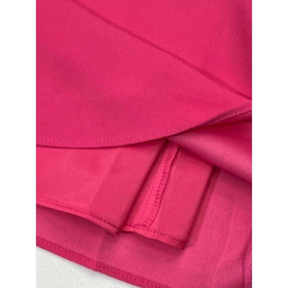 Trina Turk Hot Pink Off Shoulder Bell Sleeve Mini Dress Medium NWT MSRP $258 - Picture 8 of 12